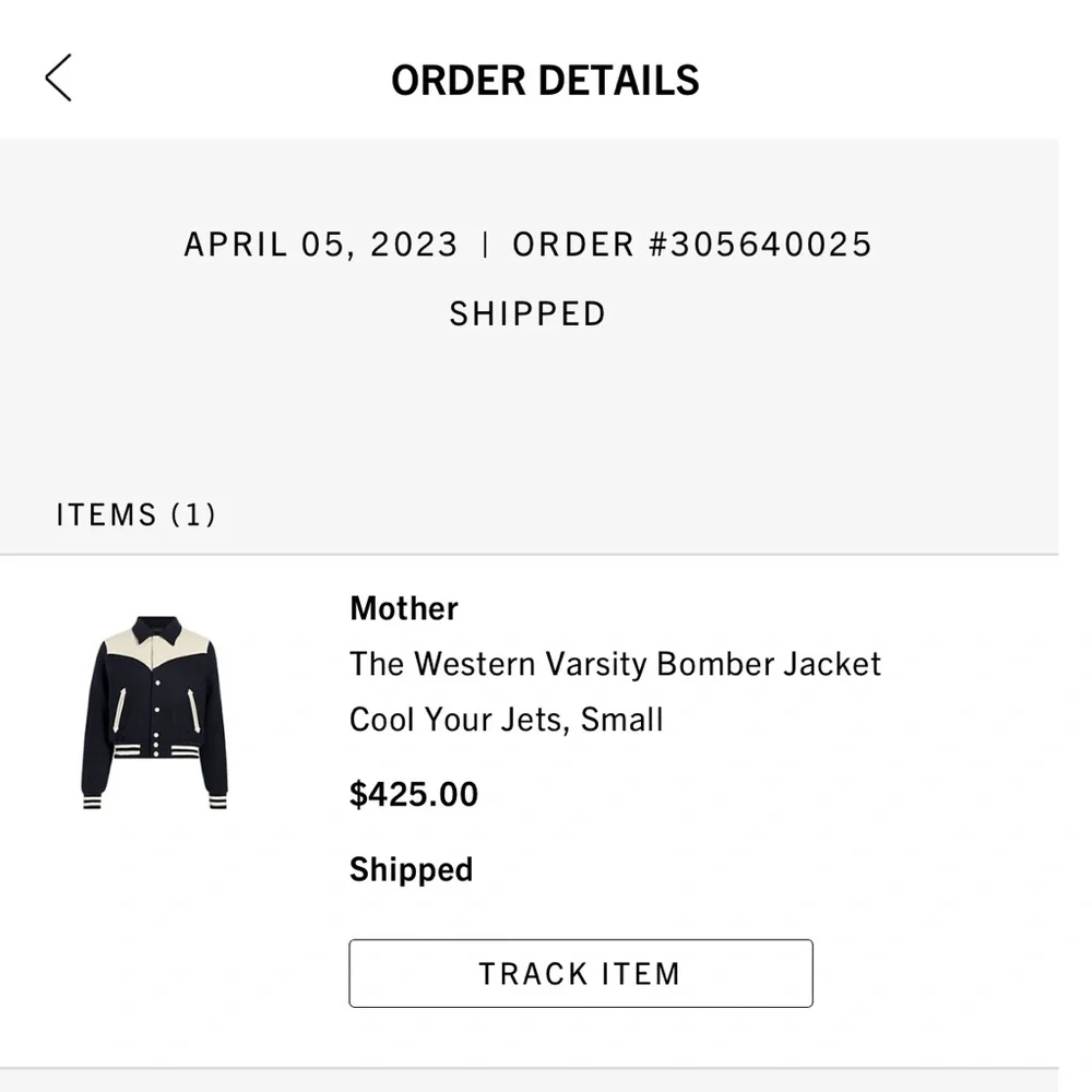 Mother Jeans Varsity Jacket Small - Picture 4 of 4